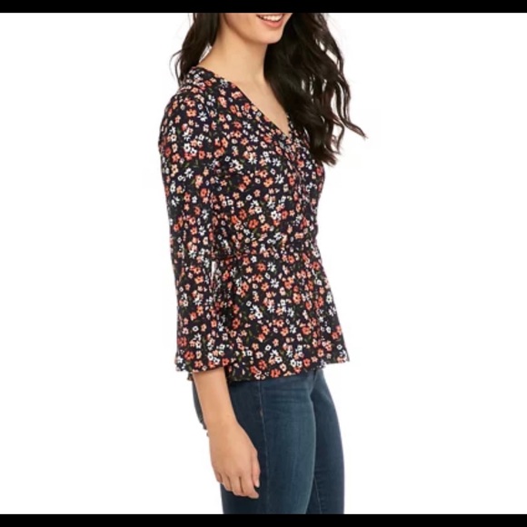 🍂 Michael Kors Wrap Peplum Knit Top - Picture 12 of 12